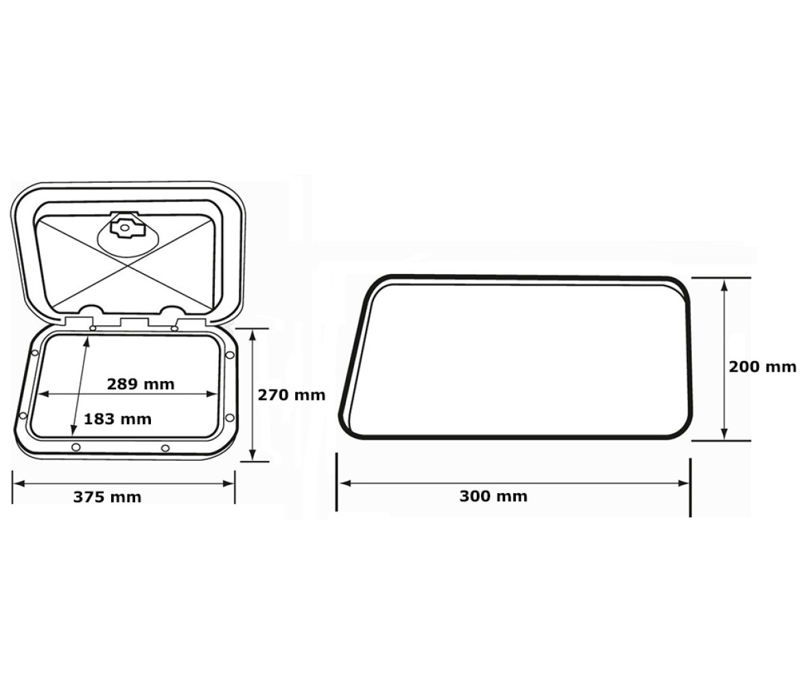 Nuova Rade Registro Rectangular Top Line 270x375mm