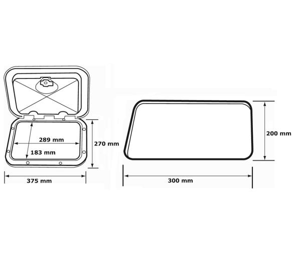 Nuova Rade Registro Rectangular Top Line 270x375mm
