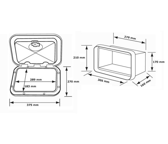 Nuova Rade Registro Top Line con Cajones 270 x 375mm