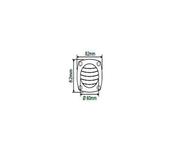Nuova Rade Rejilla de ventilacion redonda