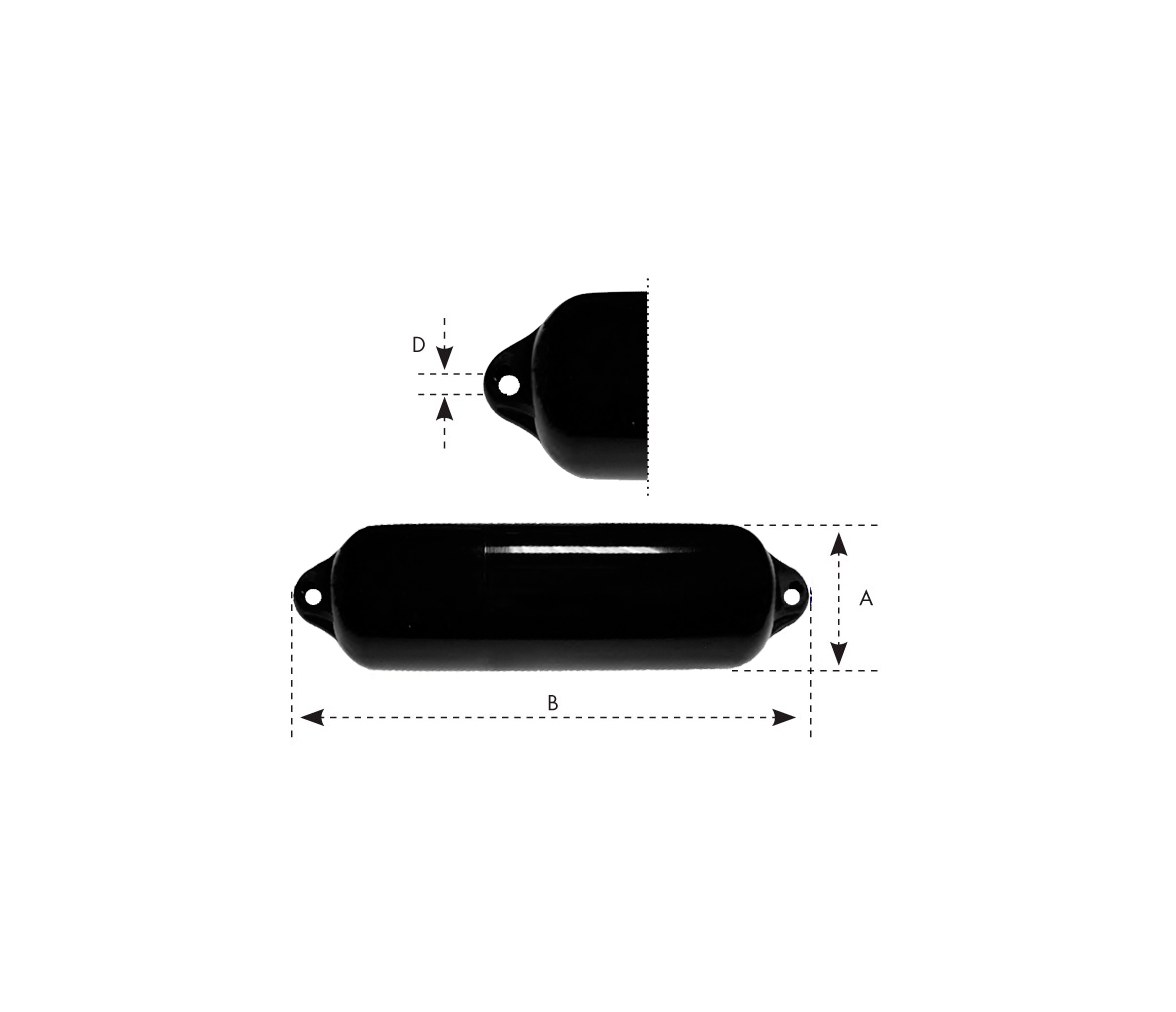 Ocean Defensa Serie H Heavy Duty Negra