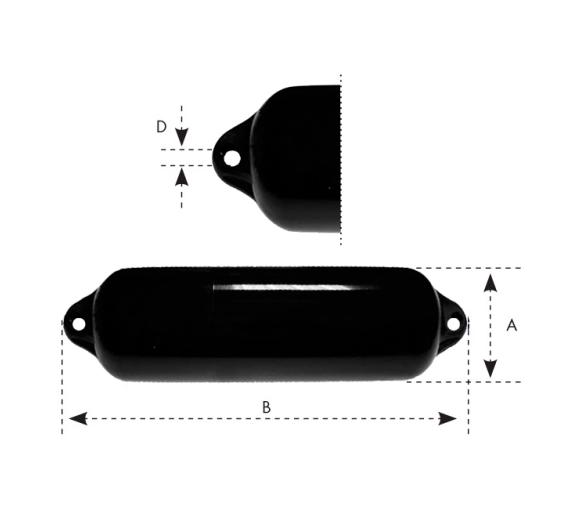 Ocean Defensa Serie H Heavy Duty Negra