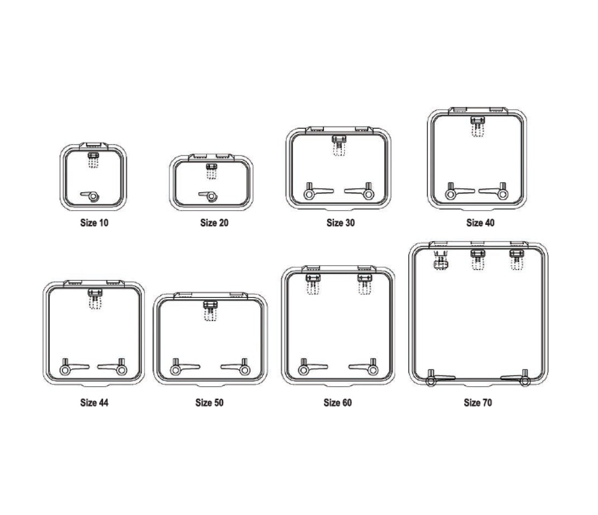Ocean South Funda de Escotilla Perfil Alto Gris