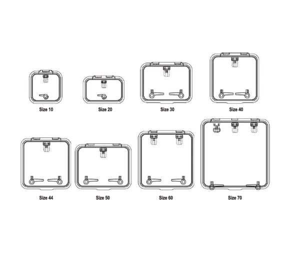 Ocean South Funda de Escotilla Perfil Alto Gris