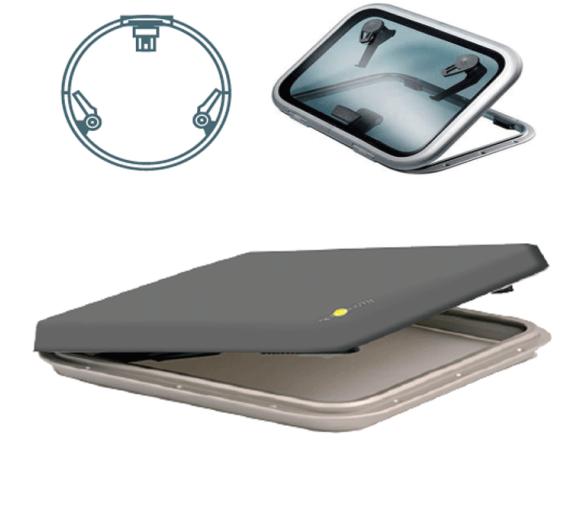 Ocean South Funda Escotilla Circular Gris