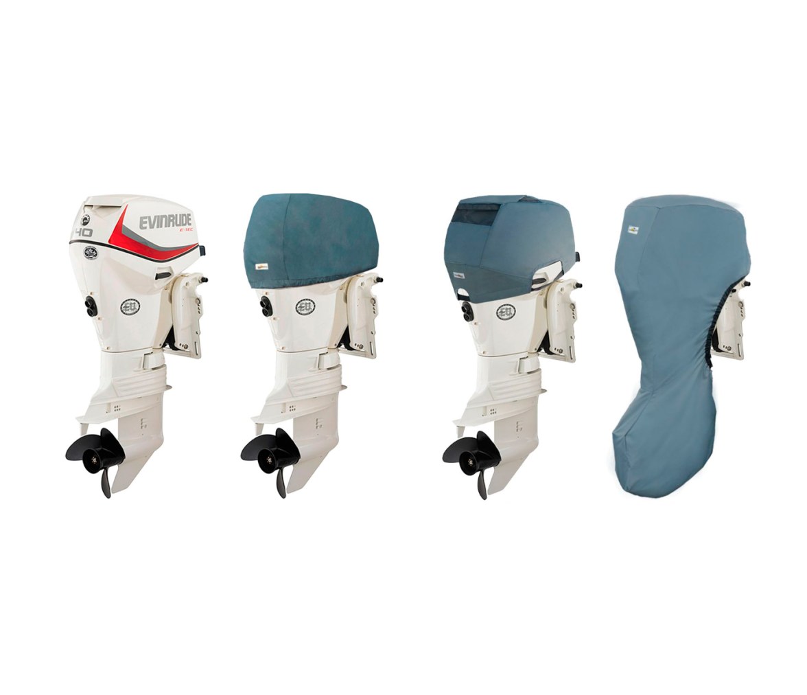 Ocean South Funda Gris/Azul Motores Evinrude 2 Cilindros E-Tec