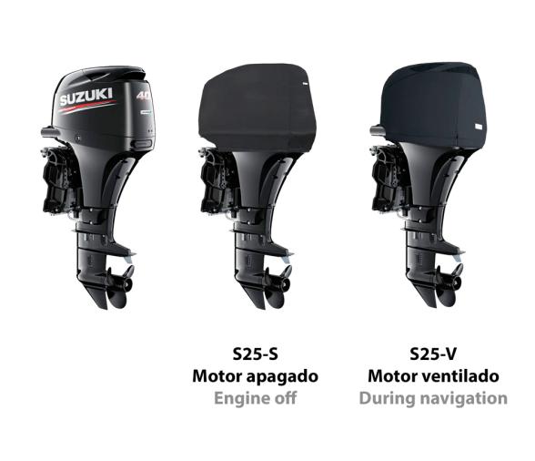 Ocean South Funda Negra Motores Suzuki 3 Cilindros 4T