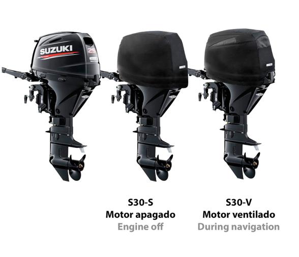 Ocean South Funda Gris Motores Suzuki 3 Cilindros 4T DF25A/30A