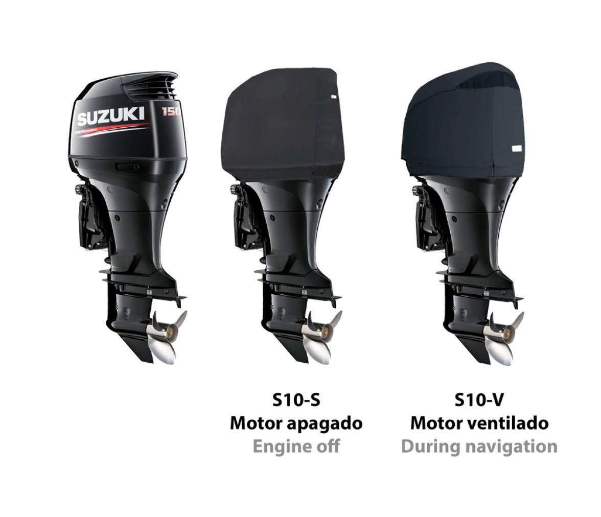 Ocean South Funda Gris Motores Suzuki 4 Cilindros 4T 2.8L
