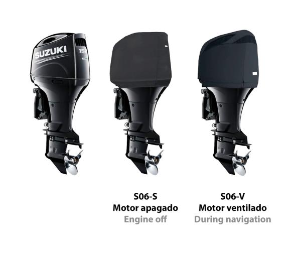 Ocean South Funda Gris Motores Suzuki 4 Cilindros 4T 2.8L DF150/175/200AP