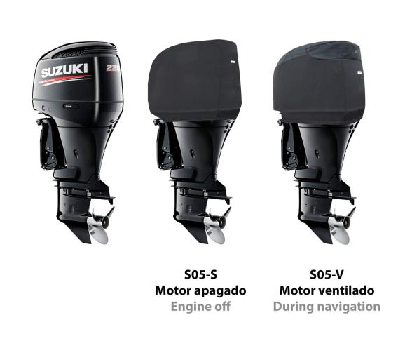 Ocean South Funda Gris Motores Suzuki V6 4T 3.6L