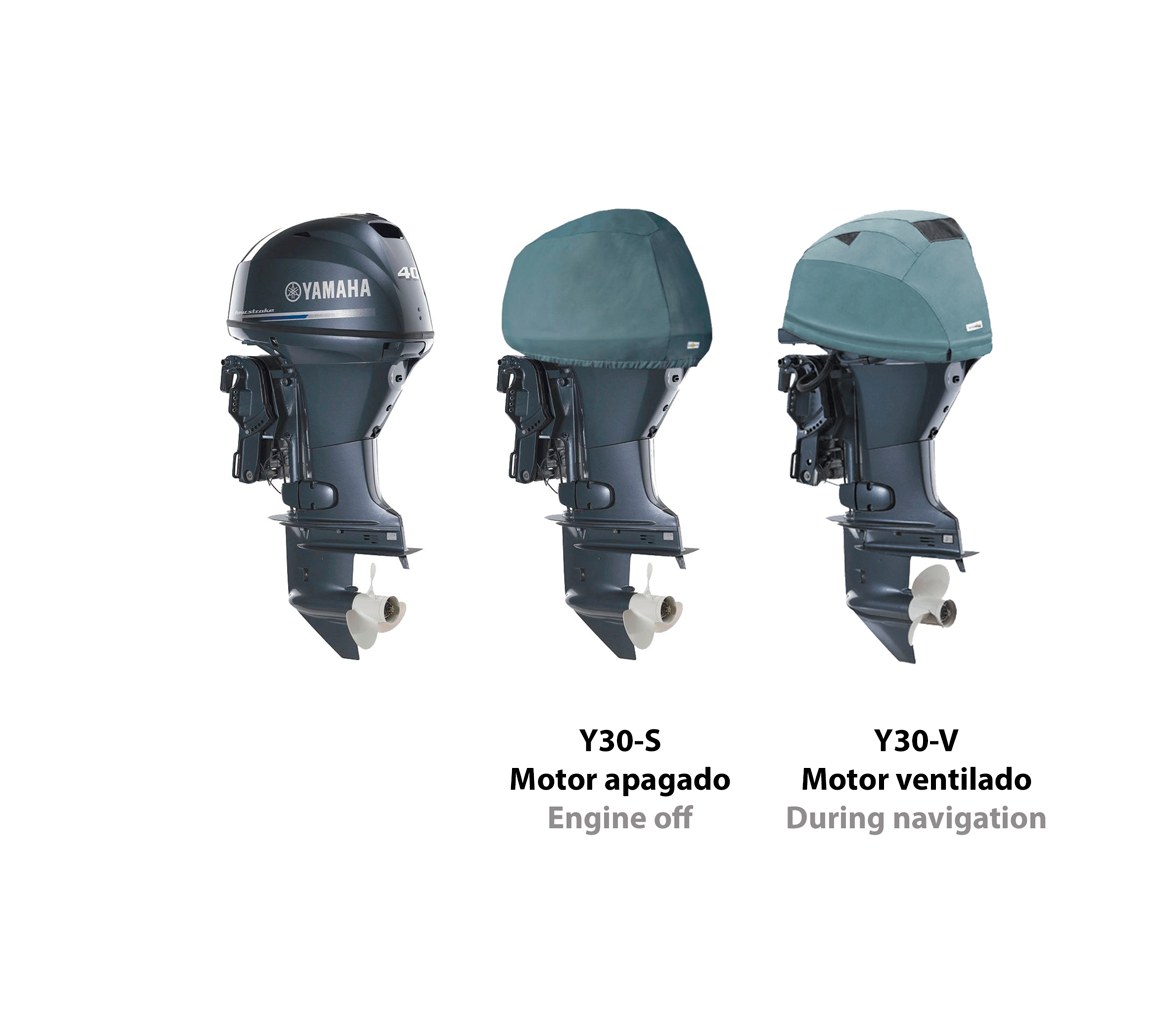 Ocean South Funda Gris Motores Yamaha 3 Cilindros 4T 747CC
