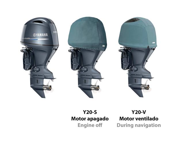 Ocean South Funda Gris Motores Yamaha 4 Cilindros 4T 1.8L