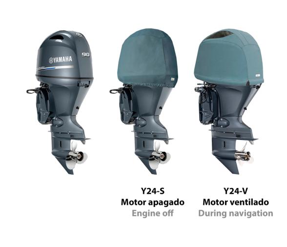 Ocean South Funda Gris Motores Yamaha 4 Cilindros 4T 1.8L Potencia F90C/F100f