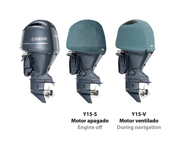 Ocean South Funda Gris Motores Yamaha 4 Cilindros 4T 2.7L