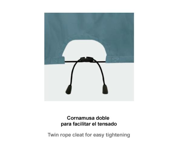 Ocean South Funda Gris Motores Yamaha 4 Cilindros 4T 2.8L