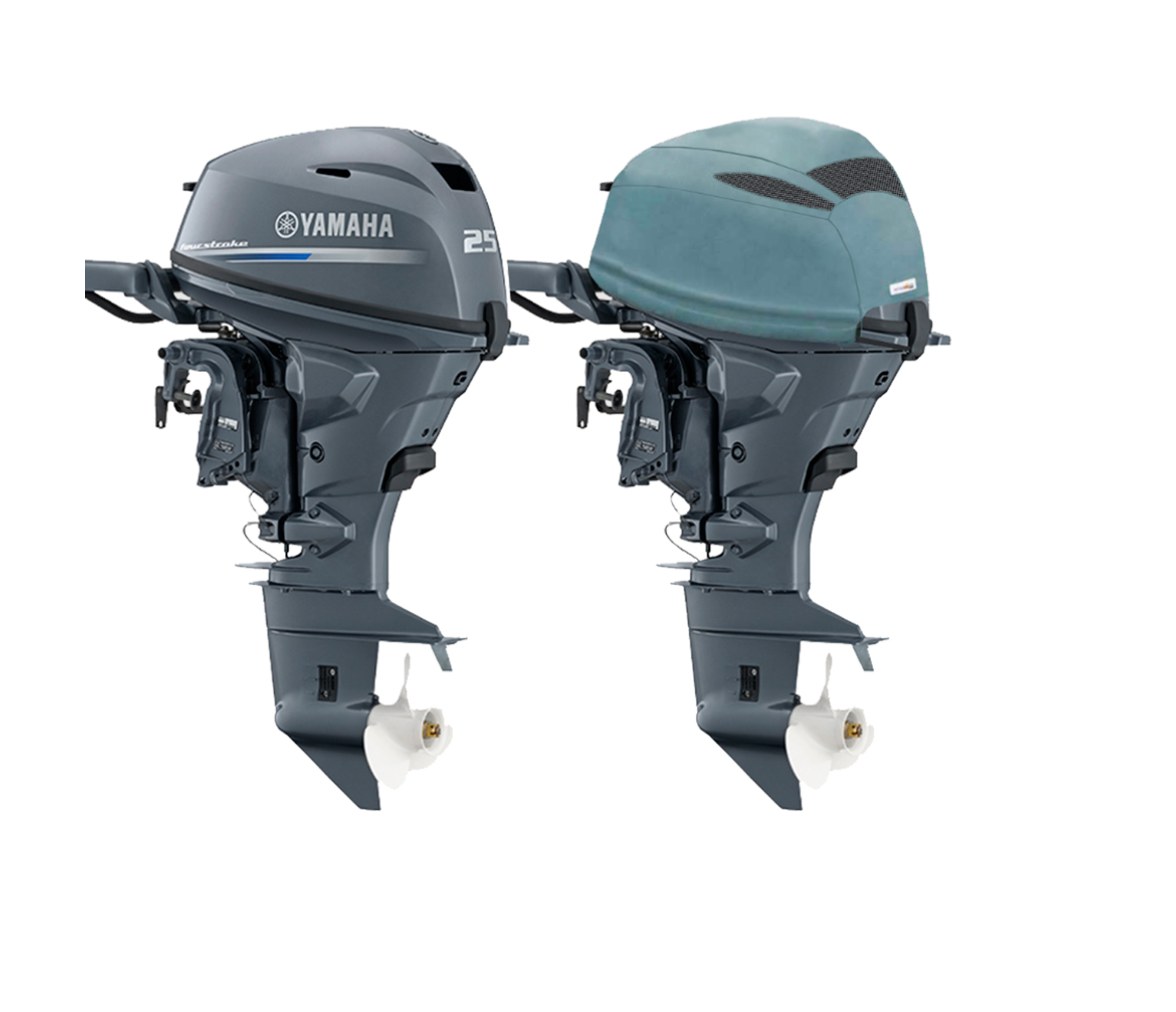 Ocean South Funda Gris Ventilada Motores Yamaha 2 Cilindros 4T 432cc