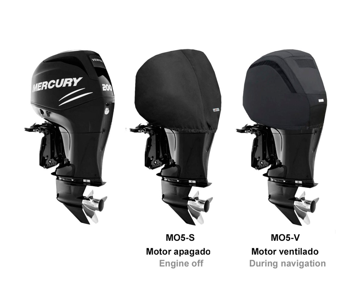 Ocean South Funda Negra Motores Mercury 4 Cilindros 1.7L