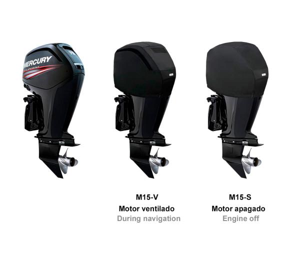 Ocean South Funda Negra Motores Mercury 4 Cilindros 4T 2.1L