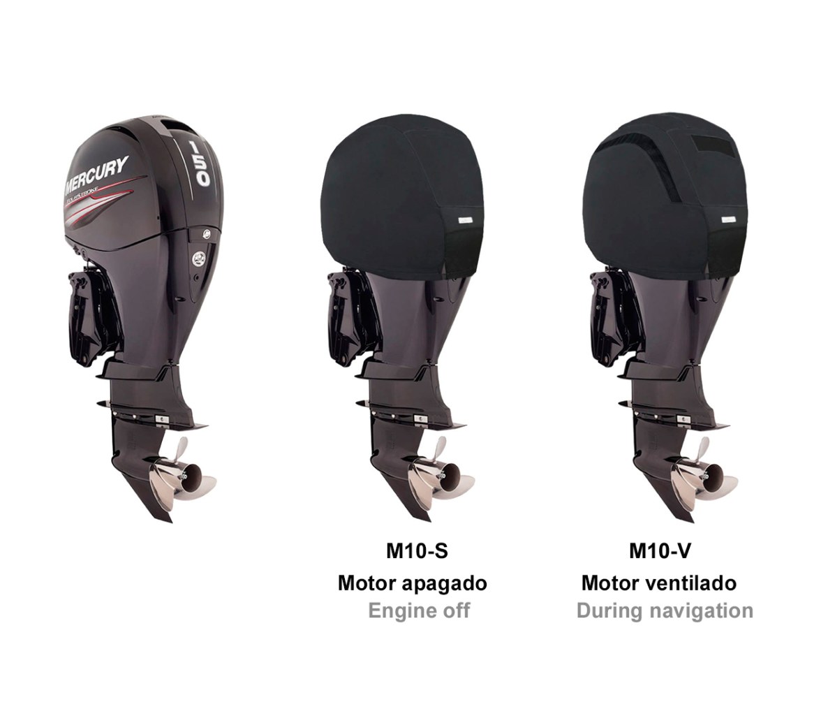 Ocean South Funda Negra Motores Mercury 4 Cilindros 4T 3L
