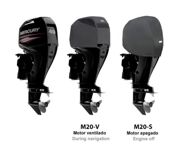 Ocean South Funda Negra Motores Mercury 4 Cilindros 4T 995 cc