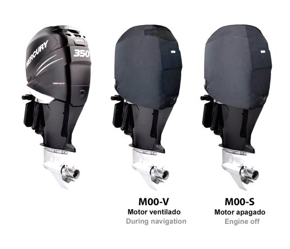 Ocean South Funda Negra Motores Mercury 6Cyl 2.6L