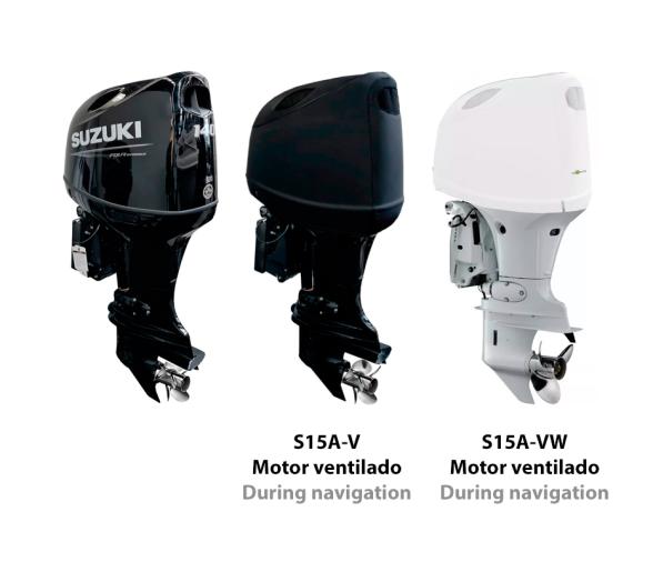 Ocean South Funda Ventilada Motores Suzuki 4 Cilindros 4T 2.0L