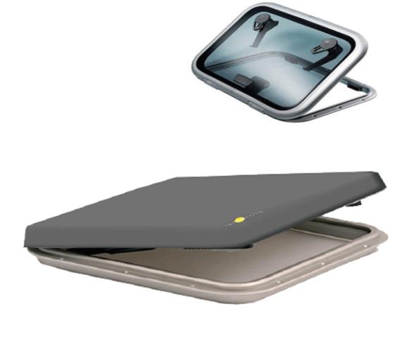 Ocean South Funda de Escotilla de Perfil Bajo-Medio Gris