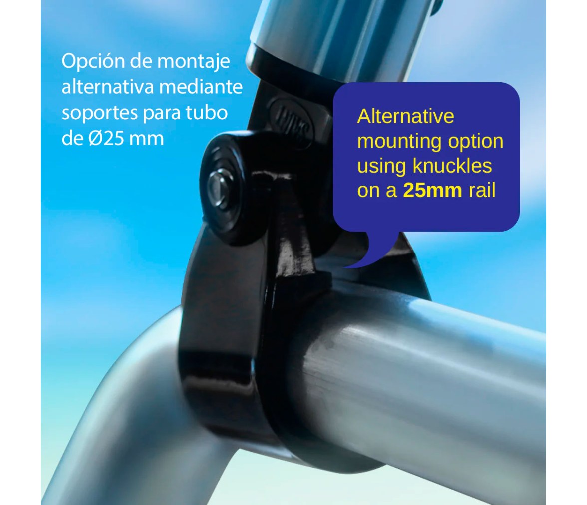 Ocean South Toldo Bimini 3 Arcos Azul Aluminio