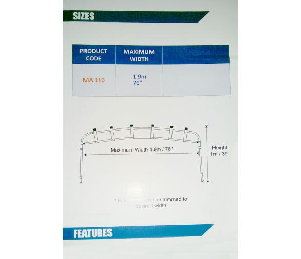 Ocean South Soporte Portacañas para Toldo Bimini