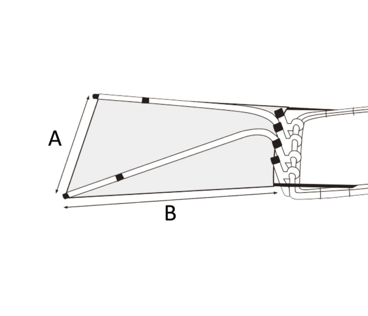 OceanSouth Extension T-Top 137 x 121 cm