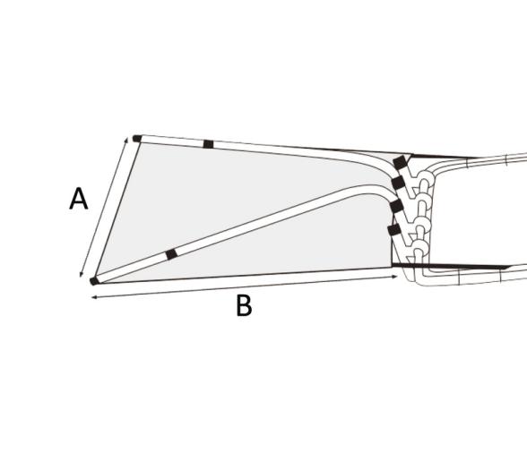 OceanSouth Extension T-Top 137 x 121 cm