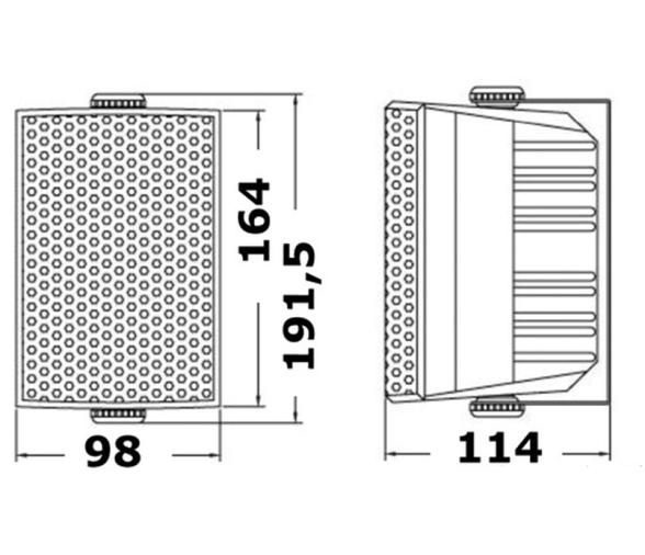 Osculati Altavoces Stereo 2 vias coaxial Cabinet blanco