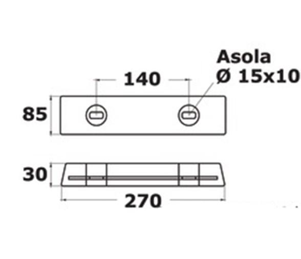 Tecnoseal Anodo IPS Volvo Aluminio