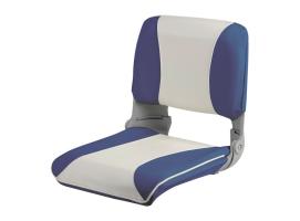Osculati Asiento Azul y Blanco con Respaldo Abatible y Acolchado Extraíble