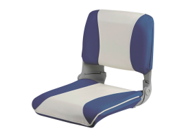 Osculati Asiento Azul y Blanco con Respaldo Abatible y Acolchado Extraíble