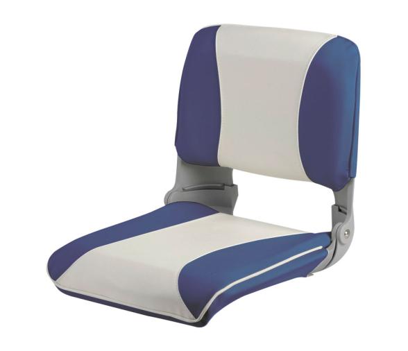 Osculati Asiento Azul y Blanco con Respaldo Abatible y Acolchado Extraíble