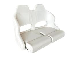 Osculati Asiento Doble Respaldo Abatible H99 Blanco RAL 9010