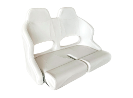 Osculati Asiento Doble Respaldo Abatible H99 Blanco RAL 9010
