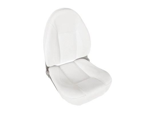 Osculati Asiento Plegable CP48 con Respaldo Alto Abatible Blanco RAL9010