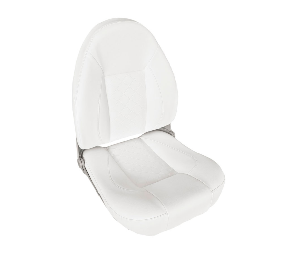 Osculati Asiento Plegable CP48 con Respaldo Alto Abatible Blanco RAL9010