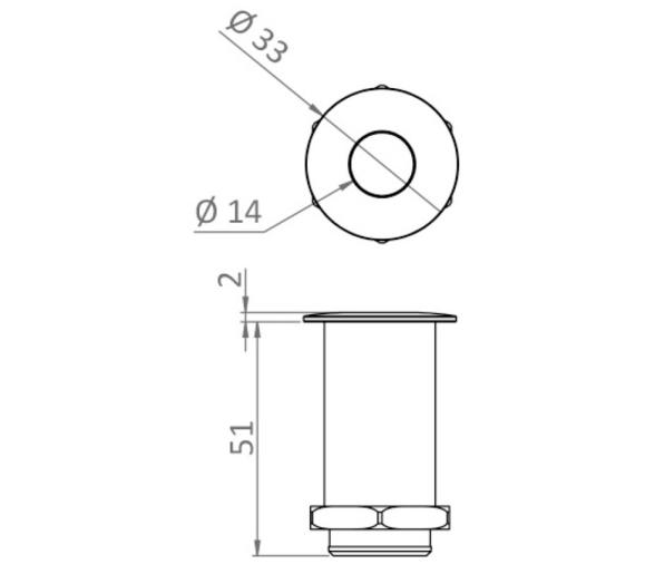 Osculati Base de Fijacion para Enganche Rapido