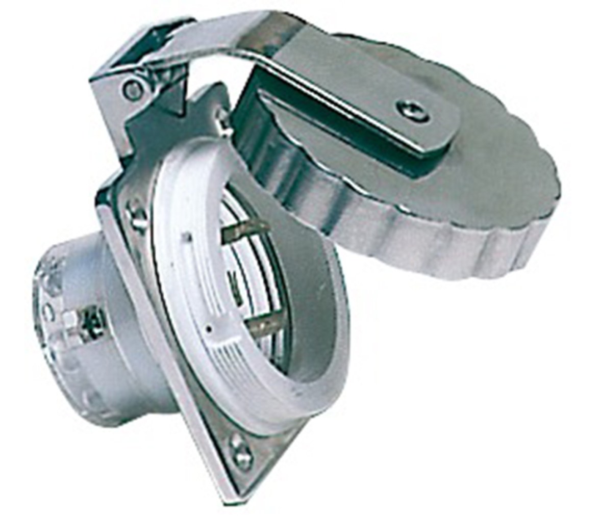 Osculati Base Electrica con Tapa Inox Circular