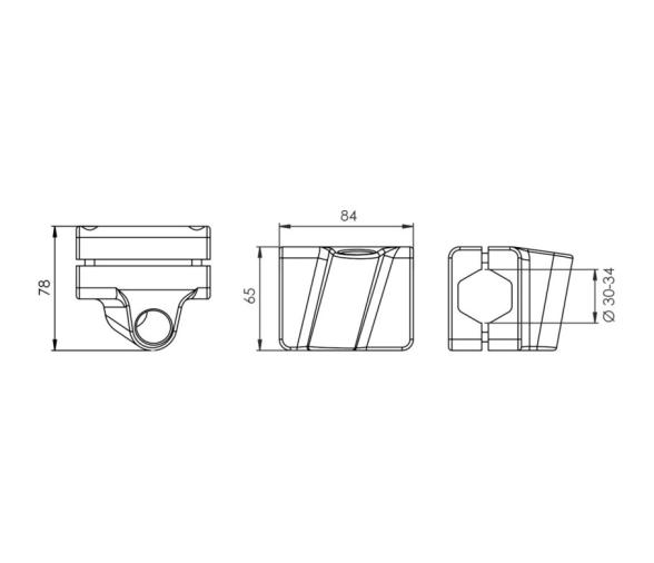 Osculati Base Inox para Barandilla Sist. Mickey