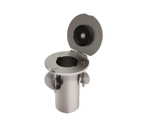 Osculati Base Recta e Inclinada con Tapa para Poste Toldo Bimini