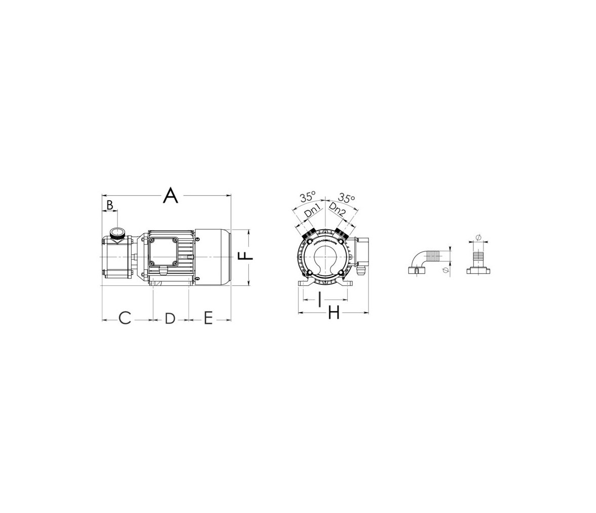 Osculati Professional Self-Priming Bronze Bilge Pump
