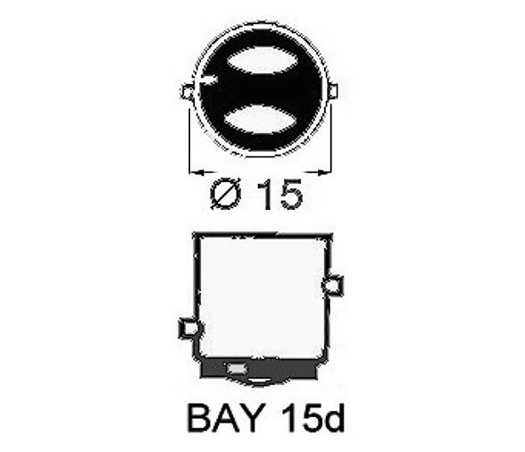 Bombilla BAY15D 12V