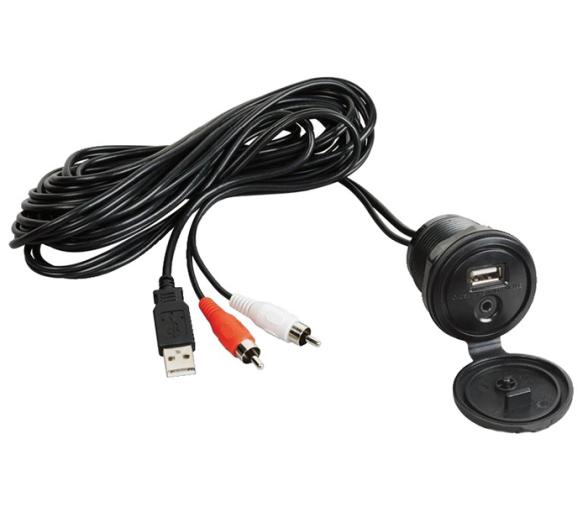 Osculati Cable UBS-AUX con Panel Frontal Estanco