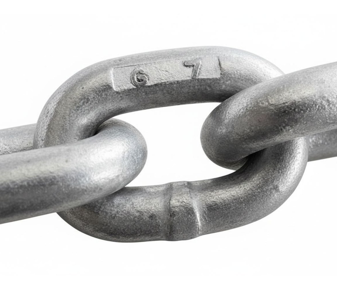 Osculati Cadena Calibrada Galvanizada en Caliente G70 DIN766/ISO 8mm x 75m