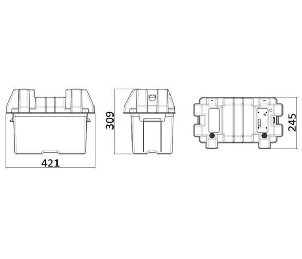 Osculati Caja de Batería Power Center Deluxe